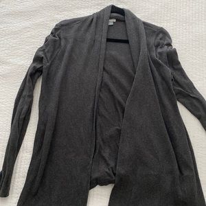 Gray cardigan, L